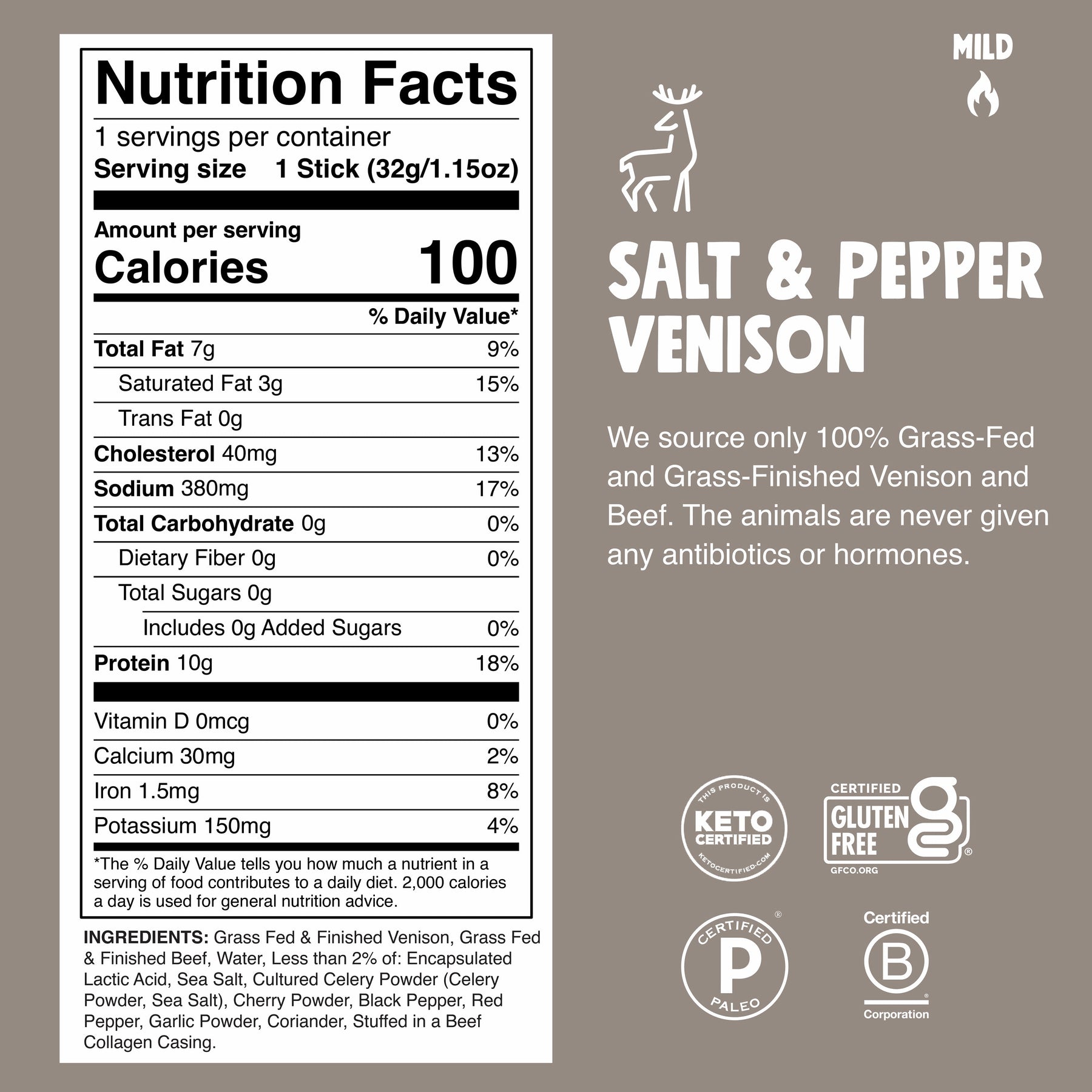 Salt & Pepper Venison - Easy Snack Boost